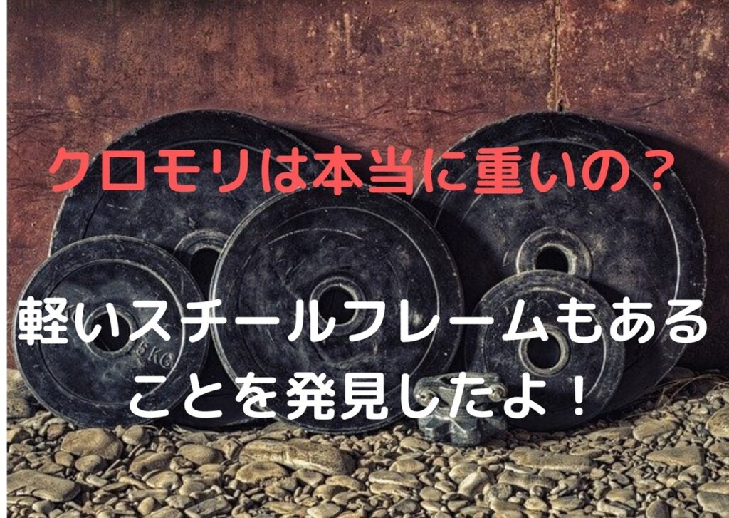 【クロモリは本当に重いの？】軽いスチールフレームもあることを発見したよ！