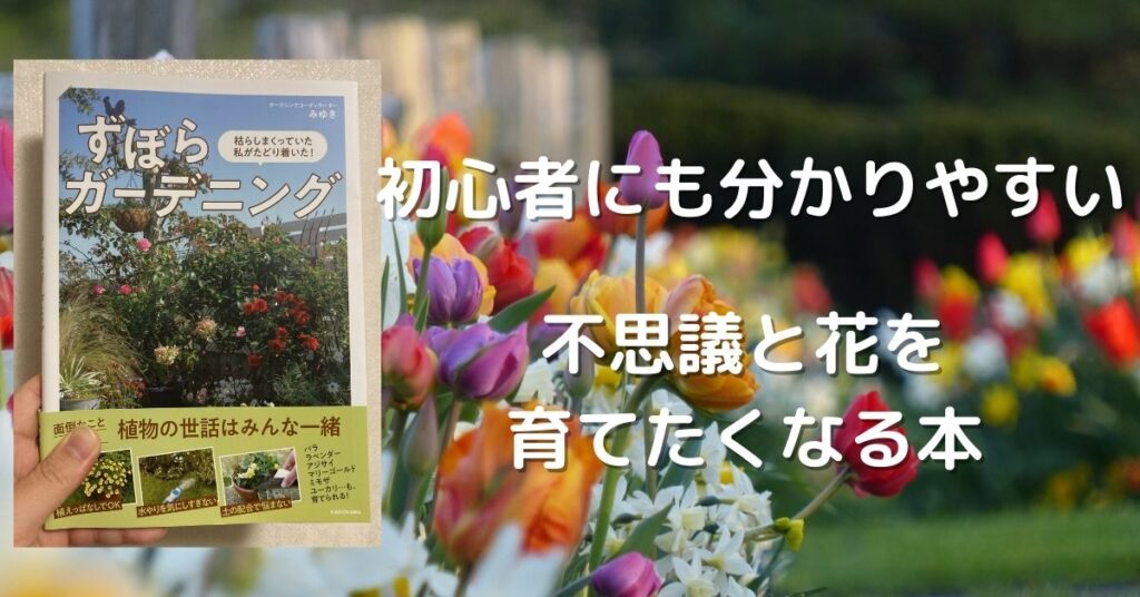 【初心者にも分かりやすい】「ずぼらガーデニング」を読むとお花を育てたくなる